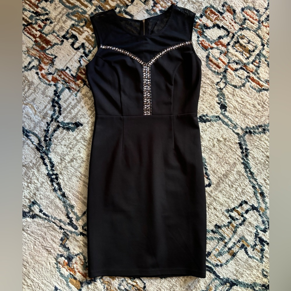 Embellished Bodycon Little Black Dress